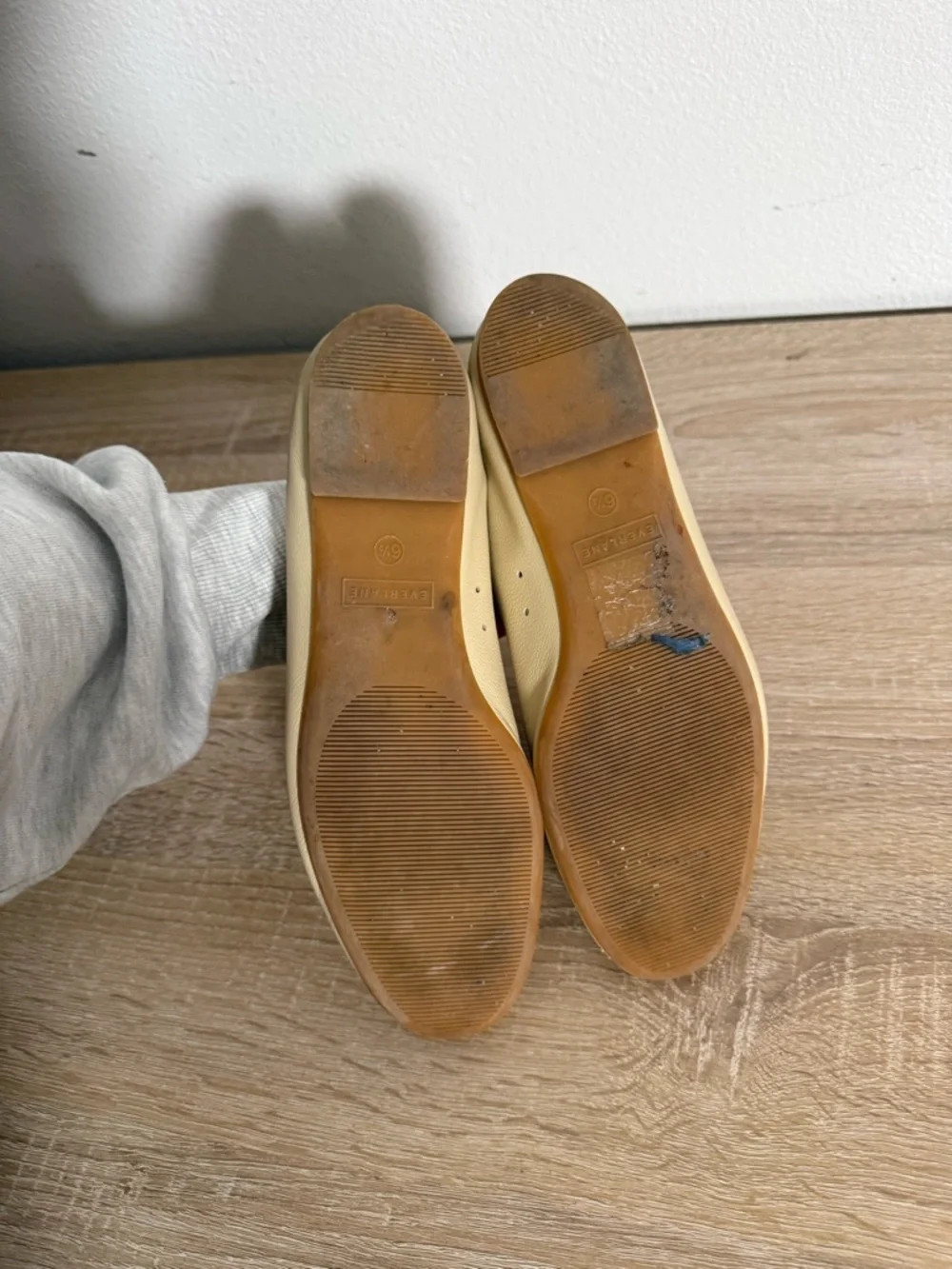 Everlane The Day Glove cream Leather Ballet Flats women’s Sz 6.5 - Picture 7 of 7